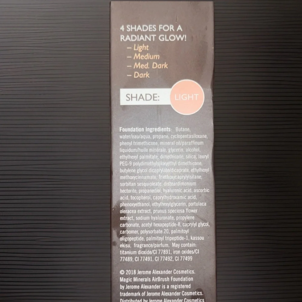 Magic Minerals Airbrush Foundation Light Jerome Alexander Flawless Makeup Set